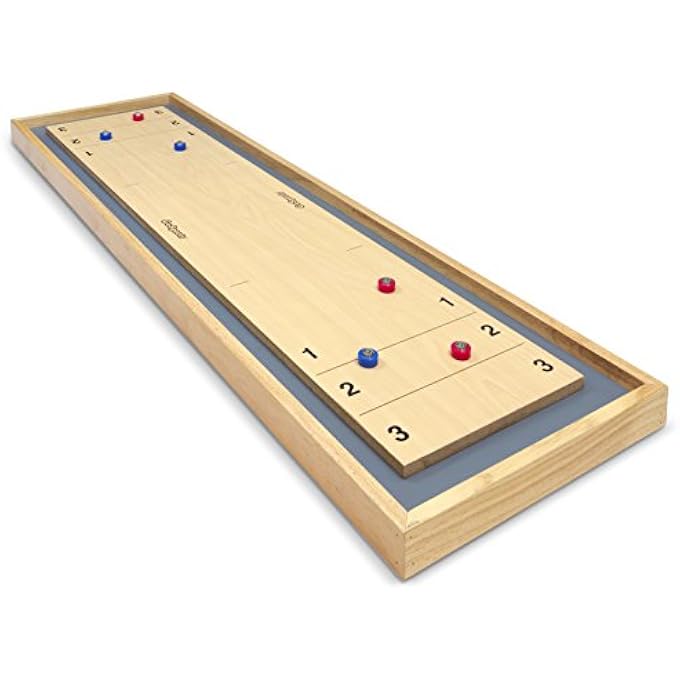GoSports Shuffleboard and Curling 2 in 1 Board Games - Classic Tabletop or Giant Size - Choose Your Style - Image 5