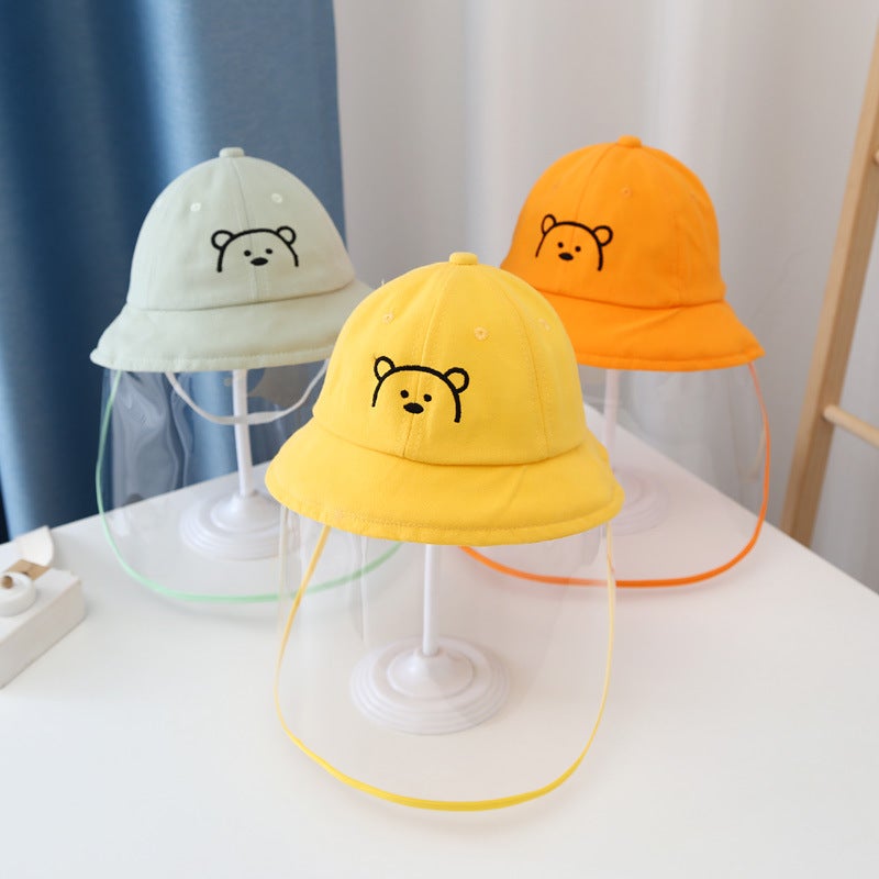 Baby Anti-droplet Cap Spring and Autumn Thin Baby Boys and Girls Detachable Epidemic Prevention Fisherman Cap Children's Mask Face Cover Protection - Image 2