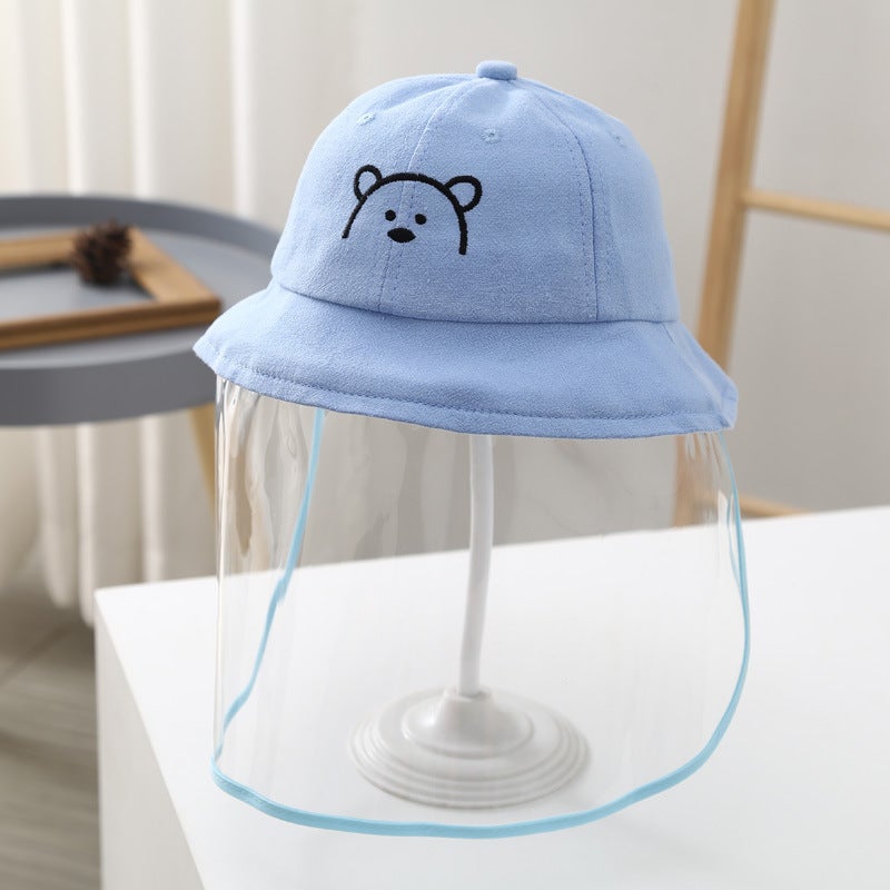 Baby Anti-droplet Cap Spring and Autumn Thin Baby Boys and Girls Detachable Epidemic Prevention Fisherman Cap Children's Mask Face Cover Protection - Image 1