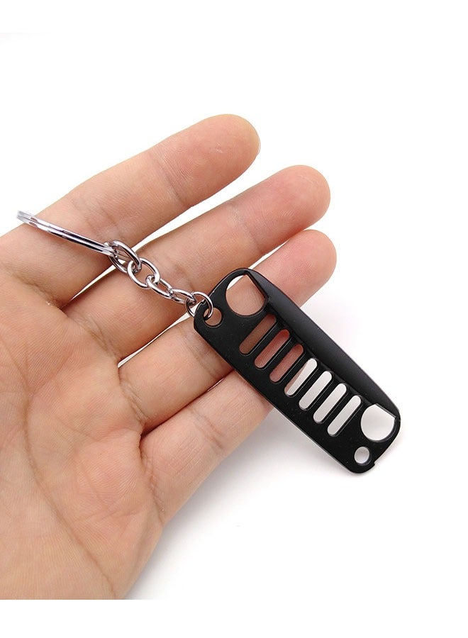 Bukela Auto Grille Key Chain, Key Chain Accessories Laser Cut 304 Stainless Steel, Key Chain Rings, Suitable For Most Car Keys Will Never Rust, Bend - Image 1
