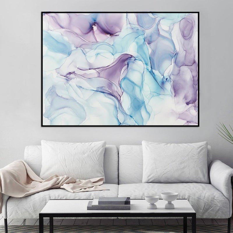 ماركتنا لوحة قماشية بتصميم الفن التجريدي مع برواز مجوف مقاس (70×50) قطعة واحدة - Image 3