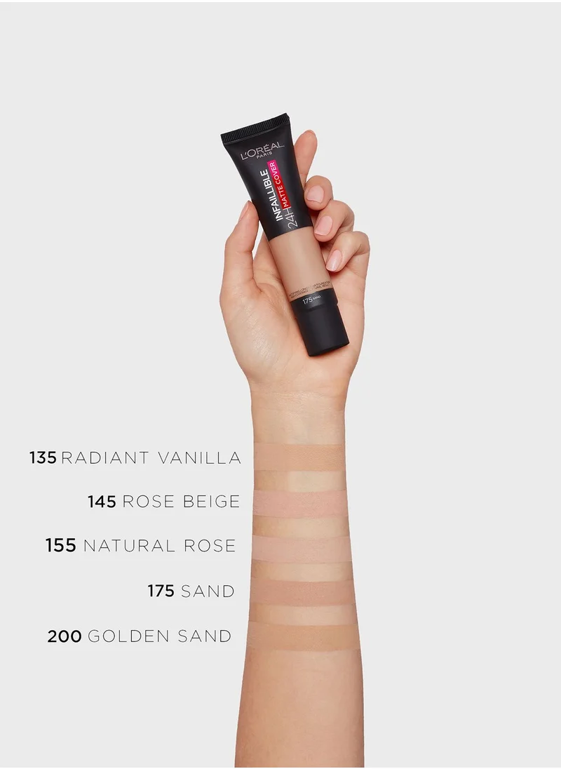 L'OREAL PARIS Infallible Matte Cover Foundation 300 Amber