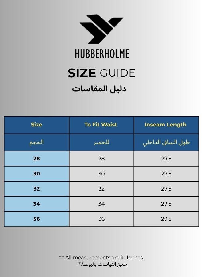 Hubberholme Men's Ecru 100% Cotton Bleached Full Length Loose Jeans - Image 4