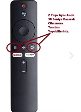 Rewel Remote Control Xiaomi Compatible Mi Box Compatible Remote Prime Video Netflix White Button Bluetooth  - Image 3