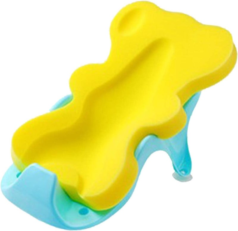 كلاراكو إسفنجة استحمام للأطفال الرضع، مانعة للانزلاق، مريحة، مناسبة لحمام الأطفال الصغار في فصل الصيف، لون أصفر - Image 1