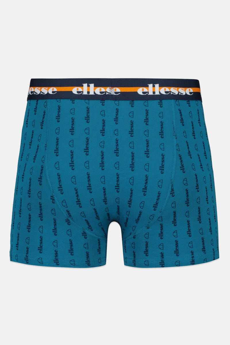 Ellesse Men 3 Pieces Brand Logo Trunks, Multicolor - Image 4