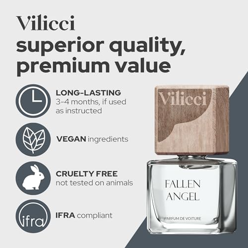 Vilicci Car Air Freshener - Long Lasting Fallen Angel Scent Perfume for a Refreshing Drive, Car Air Freshener, Eliminates Unpleasant Car Smells, 1 Bottle of Car Fragrance Air Freshener - Image 3