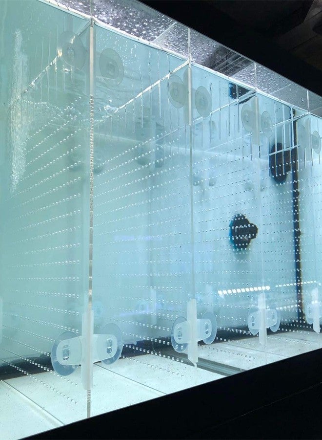 RA AquaTech طقم فواصل أحواض السمك الأكريليكية 5.5/10/20 لتر/20 ارتفاع/29/40 قاعدة/55/75/125 جالون مع أكواب شفط (20 جالون طويل أكويون) - Image 1