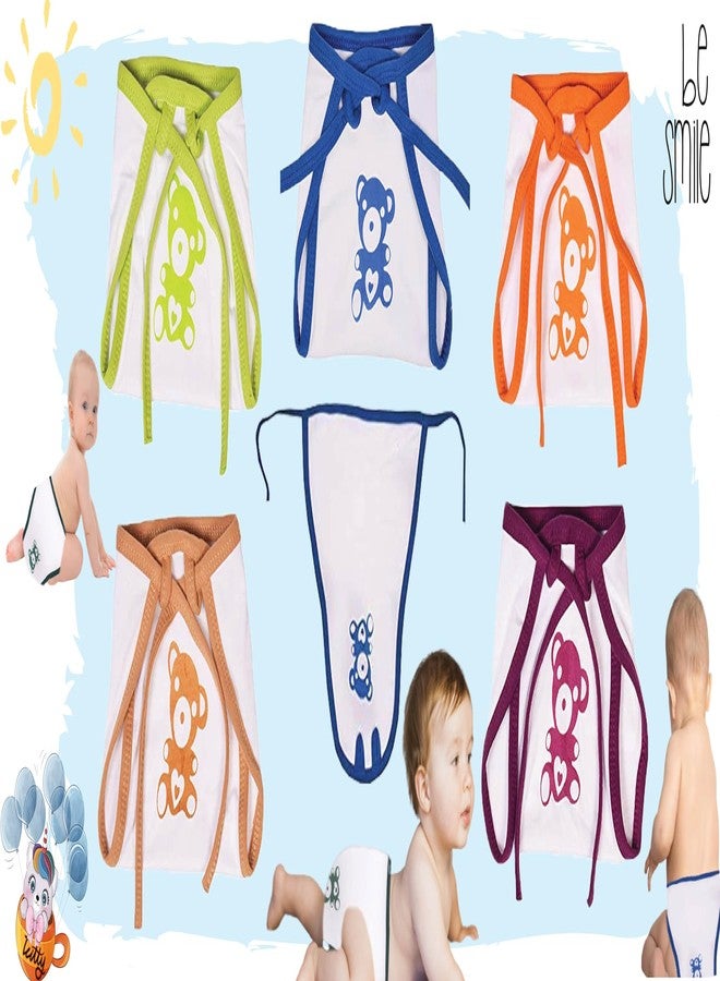 Babloo New Born Baby Clothes | Nappies | Cloth Diaper | Langot | Reusable Nappy | Washable Langotis | Cotton | Summer Wear | Gift Combo | Boys & Girls (0 to 6 Month) (Pack of 12 Pcs) - Image 4