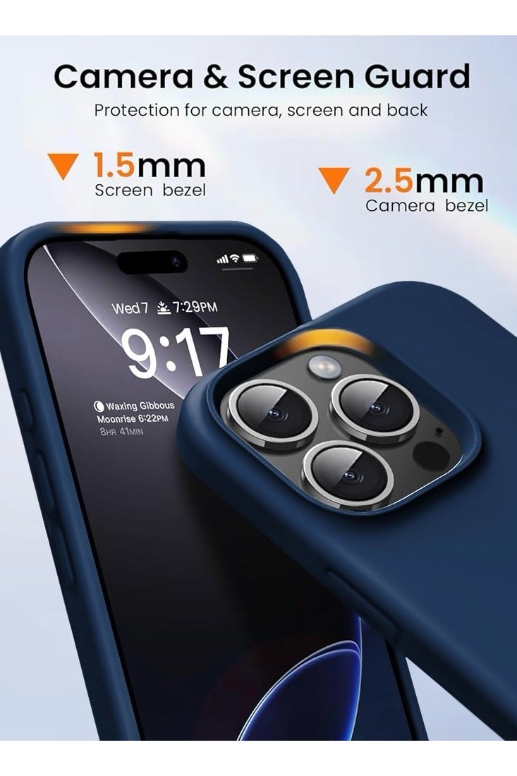 ريتي غطاء سيليكون لآيفون 15 برو ماكس – تصميم أنيق بجودة فائقة، ملمس ناعم احترافي، مقاوم للصدمات، حماية كاملة مع بطانة فاخرة من الألياف الدقيقة - Image 2