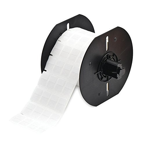 Brady B33-80-427 White Vinyl Die-Cut Thermal Transfer Printer Label Roll - 0.5 in Width - 3/4 in Height - B-427 [PRICE is per ROLL] - Image 2