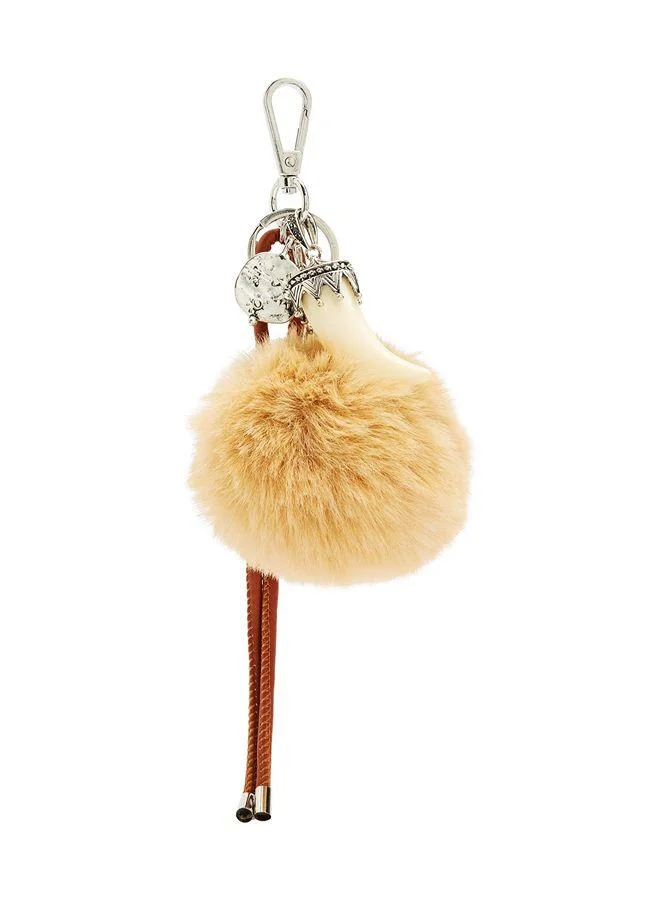 Keychain Charm With Pompom
