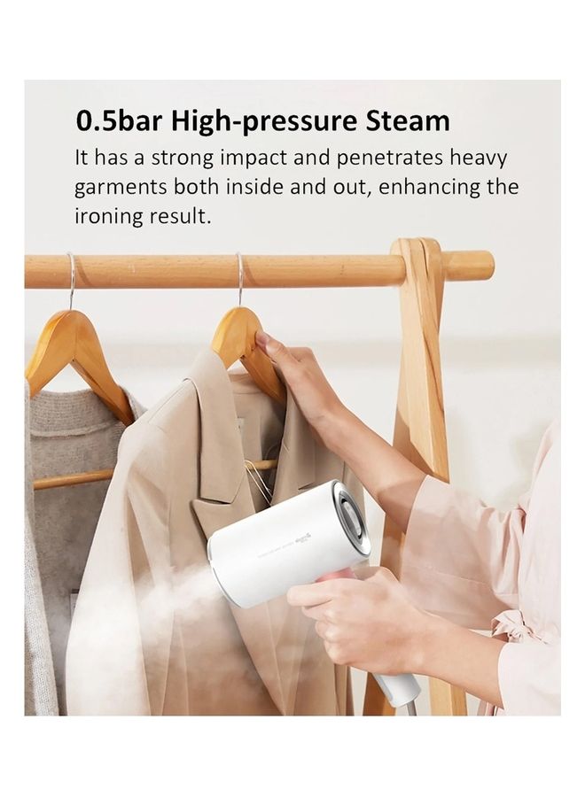 Deerma 2 In 1 Portable Multi-Function Steam And Flat Iron Intelligent Preheating System 0.5b High Pressure Dual-Duct Heating 110 ml 1000 W HS200 White - Image 5