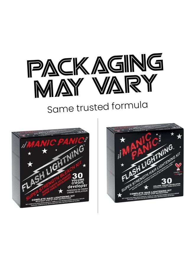 Manic Panic Flash Lightning Hair Bleach Kit 30 Volume Developer + Bleach Powder Hair Lightener Lifting Up To Five Levels Vegan And Cruelty Free (2 Pack) - Image 2