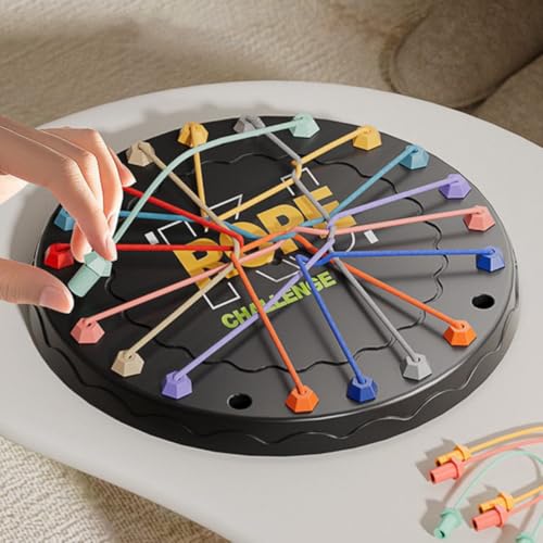 Mashes Rope Untangling Puzzle Game,Twisted Rope Puzzle for Kids & Adults,Family Travel Party Games with Multi-Level Challenges, Educational Strategy Board Game for Parties - Image 2