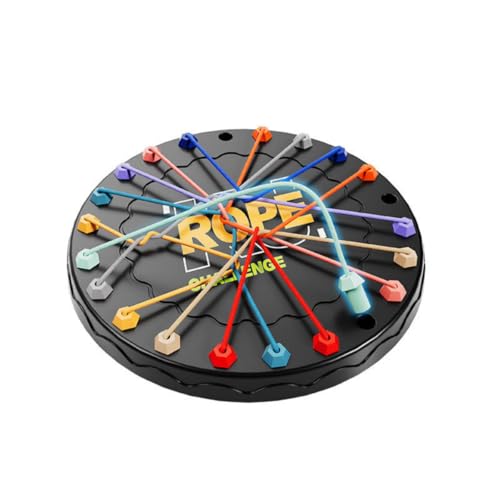 Mashes Rope Untangling Puzzle Game,Twisted Rope Puzzle for Kids & Adults,Family Travel Party Games with Multi-Level Challenges, Educational Strategy Board Game for Parties - Image 5