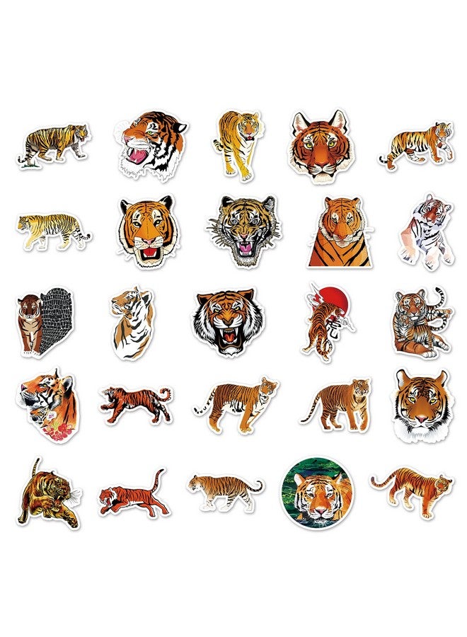 Ash & Roh Cute Cartoon Stickers for Kids, 50 Pcs Cute Stickers for Water Bottles - Cute Stickers Pack Gift for Kids Teen Birthday Party (Tiger) - Image 5