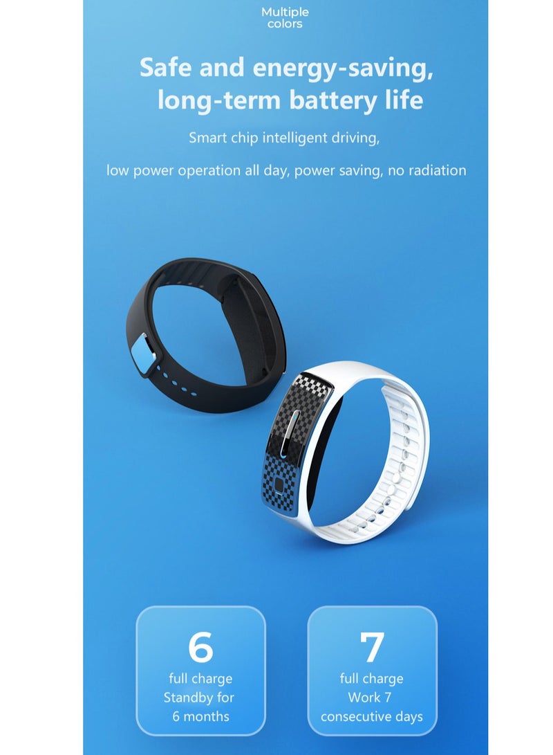 إيفرين سوار معصم إلكتروني بموجة بيونيك لشحن الصيف مضاد للبعوض ومكافحة الآفات للأطفال سوار طارد البعوض بالموجات فوق الصوتية (وردي) - Image 5