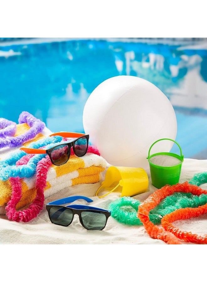 Fun Express White 11" Inflatable Beach Ball - Toys - 12 Pieces - Image 2