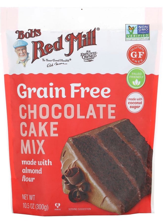 Bob's Red Mill Grain Free Chocolate Cake Mix Made with Almond Flour 10.5 oz (300 g) 