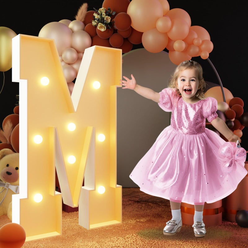 imprsv 4FT Light Up Letters Large Letters for Birthday Party Decor Wedding Decorations Arch Kit