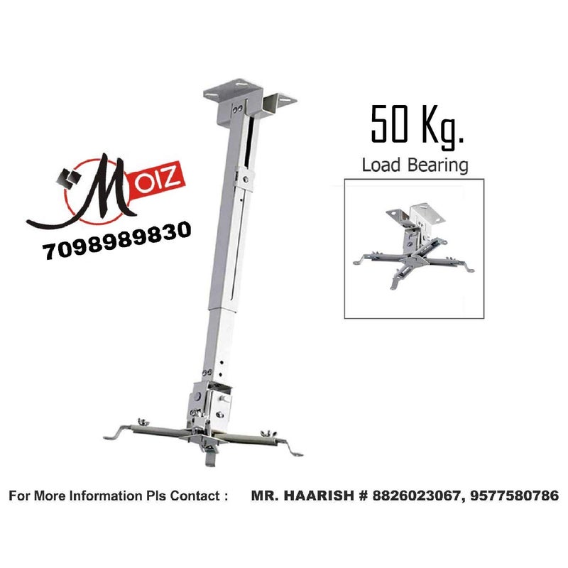 MOIZ Ceiling Mount Projector Kit 2 Feet with Adjustable Option (Weight Capacity - 50 Kg) - Image 2