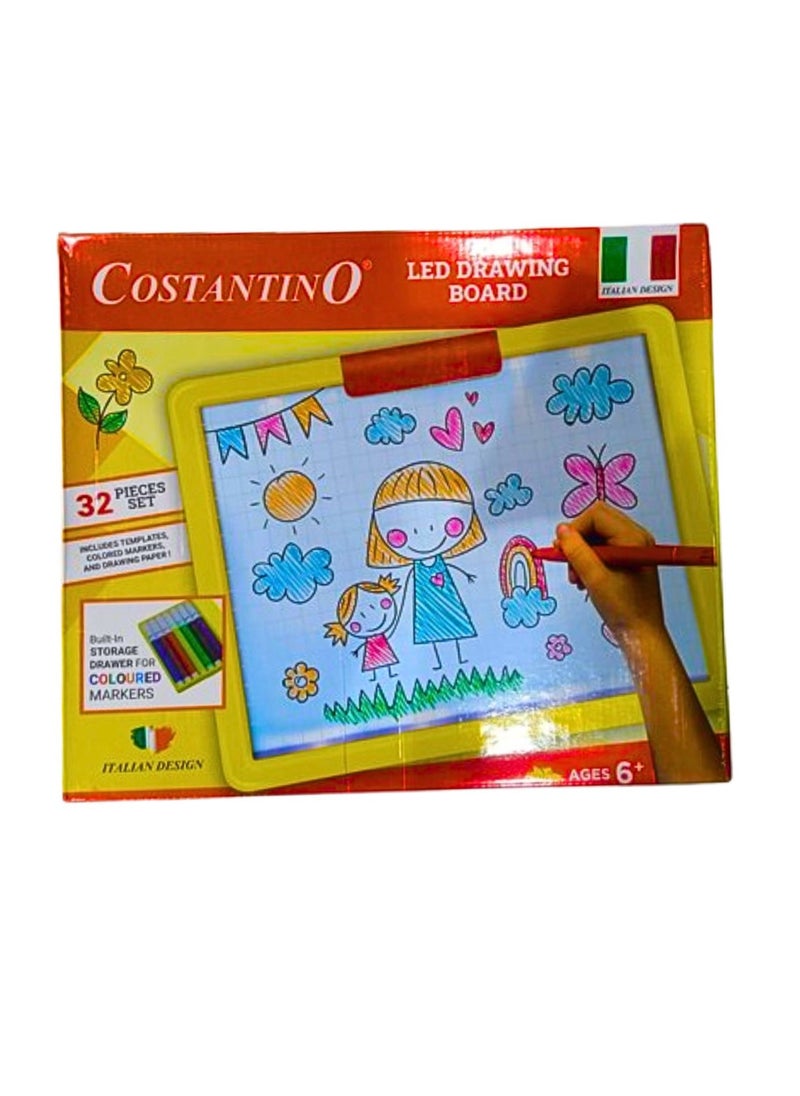 COSTANTINO - Led Drawing Board Pack of 32pcs - Image 1