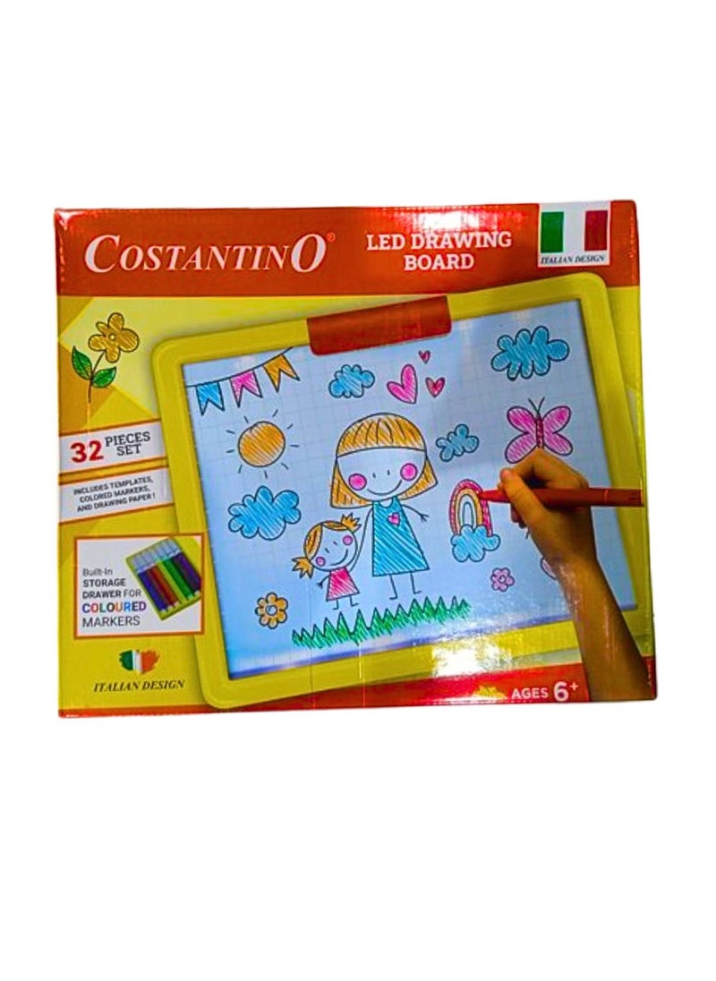 COSTANTINO - Led Drawing Board Pack of 32pcs - Image 1