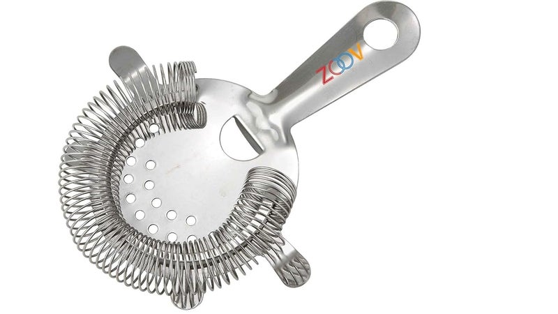ZoovStainless Steel Cocktail Strainer for Home Bar and Professional Bartenders - Image 1