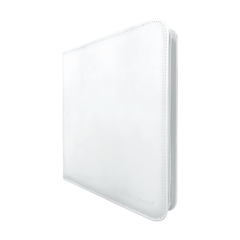 Ultra PRO - Vivid 12-Pocket Zippered PRO-Binder: White - Protect 480 Standard Size Cards In Side Loading Pockets, Protect Valuable Sports Cards & Collectible Trading Cards - Image 2