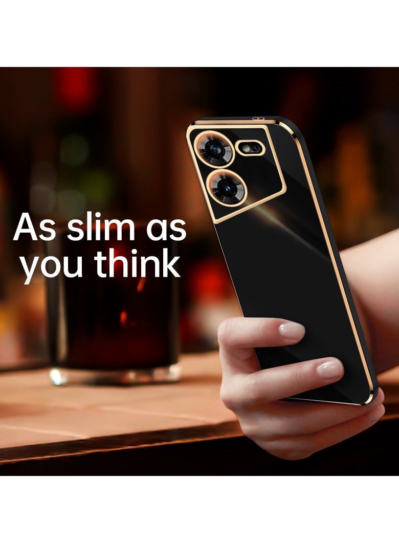 TECNO Pova 5 4G Mobile Phone Case Cover, Luxury Plating Soft Back Cover, Raised Full Camera Protection  - Image 3