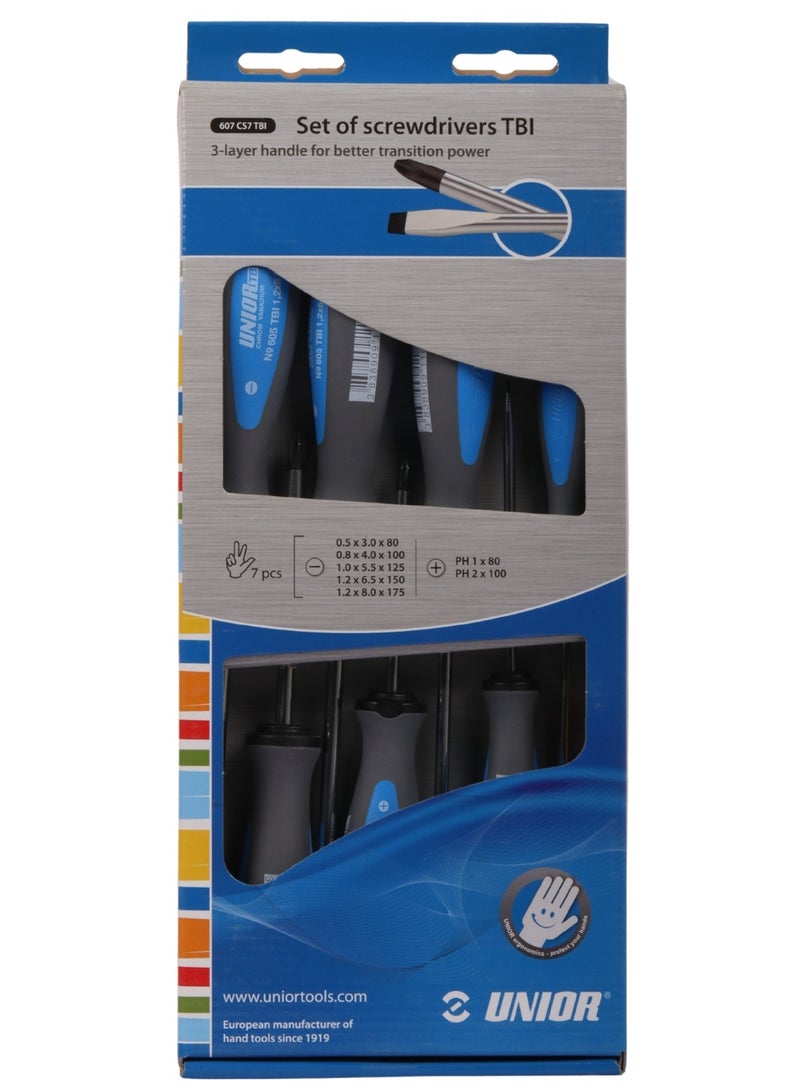 Unior TBI Screwdrivers 7-Piece Set - Image 1