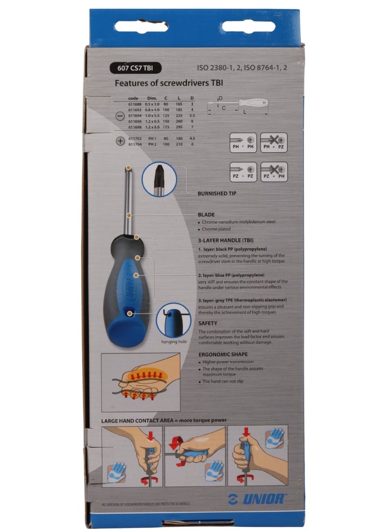 Unior TBI Screwdrivers 7-Piece Set - Image 2