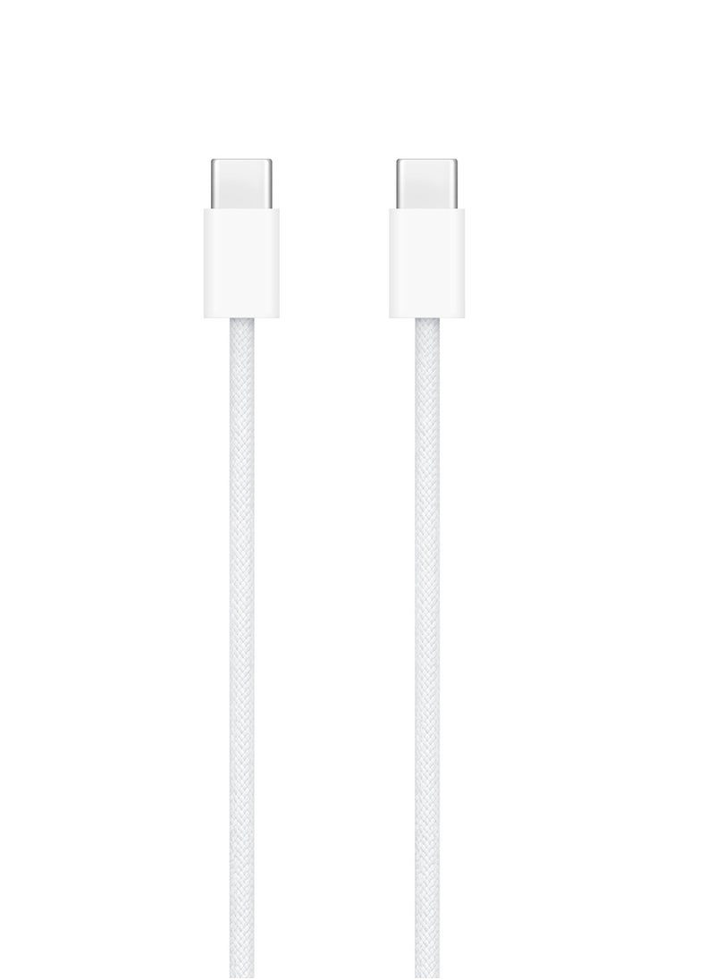 نيورك كابل USB C 1 متر مضفر 60 وات توصيل الطاقة PD كابل شحن سريع USB C إلى USB C لهاتف iPhone 16 15 Pro Max iPad mini 6 MacBook Pro Air M3 M2 M1 iPad Pro Samsung S24 S23 Ultra Laptop Lenovo Dell Xiaomi أسود  - Image 1