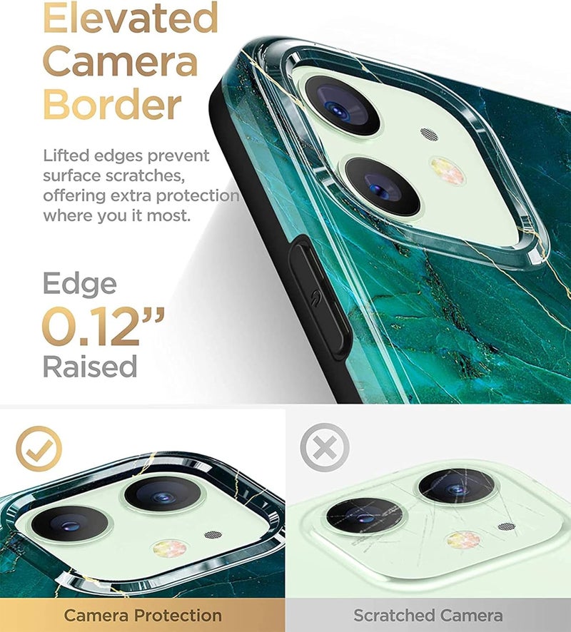 KASTWAVE Series Of Protective Cases Are Compatible With For Iphone 12 Pro 6.1”2020 / Compatible With For Iphone 12 6.1”2020, Thin Glossy Soft Marble Shock-Proof And Scratch-Proof Mobile Phone Case - Image 3