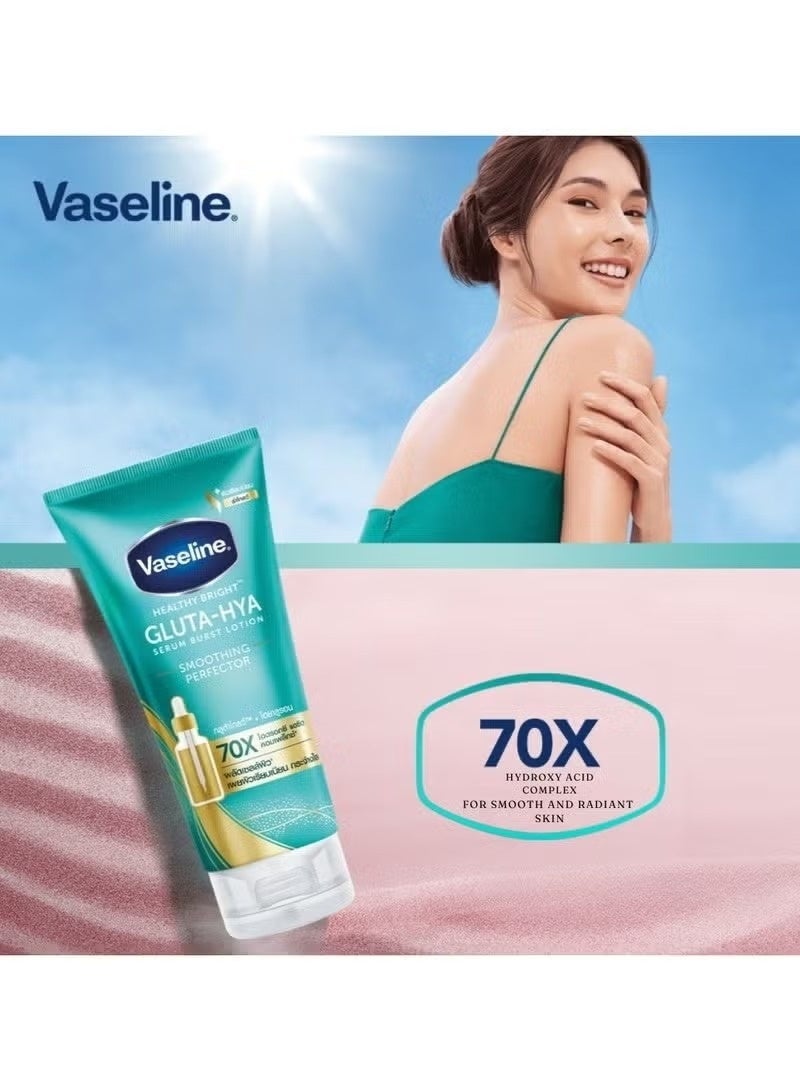 Vaseline Healthy Bright Gluta-Hya Smoothing Lotion 300ml | 70X Hydroxy Acid Complex - Image 2