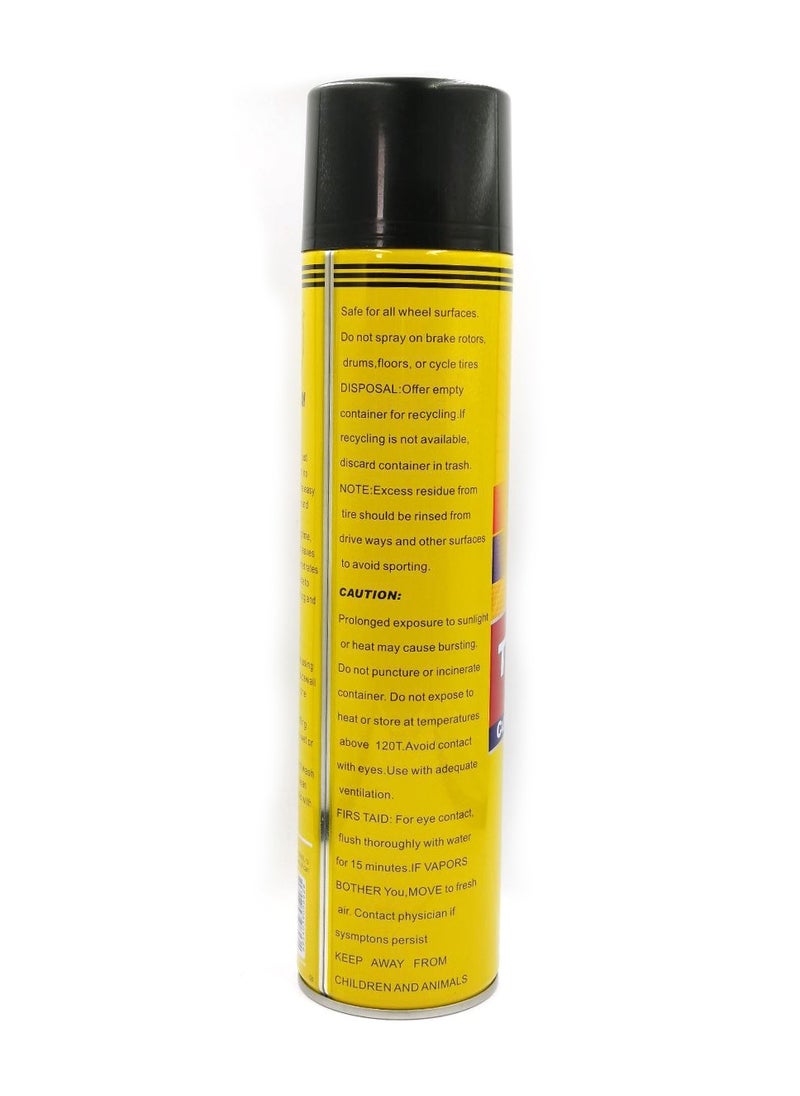 FAJ - FAJ Ultra Shine Tire Foam, One-Step Spray Cleaner – Cleans, Shines & Protects, No Wiping Needed, Fast Drying, Intense Cleaning Foam, Restores Deep Black Look, 650ml - Image 1