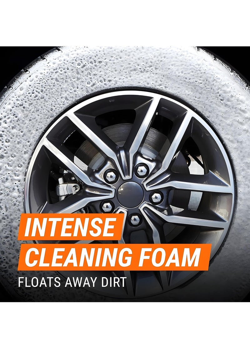 FAJ - FAJ Ultra Shine Tire Foam, One-Step Spray Cleaner – Cleans, Shines & Protects, No Wiping Needed, Fast Drying, Intense Cleaning Foam, Restores Deep Black Look, 650ml - Image 1