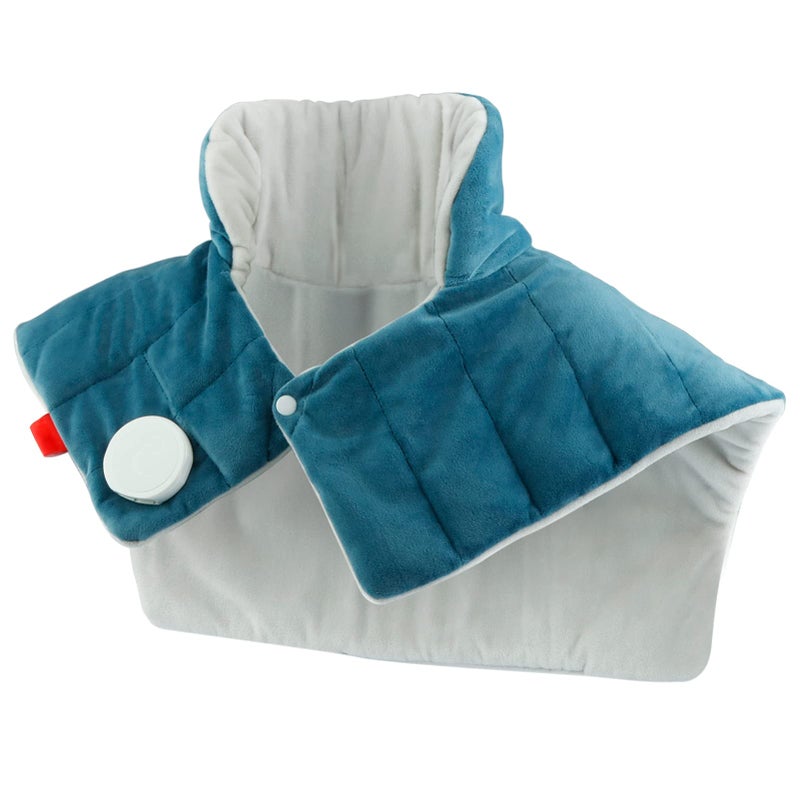 Comfytemp Heating Pad for Neck and Shoulders and Back, 2.6lb Weighted Electric Heat Pad for Pain Relief, Christmas Gifts for Women Men Mom Dad, Large FSA Eligible Heated Wrap, 9 Heat Settings&11 Timer - Image 1