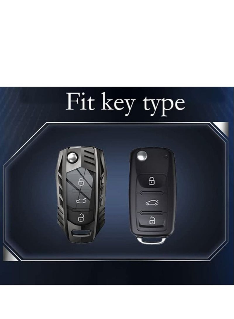 SYOSI Key Fob Cover Keychain Key Case Compatible Zinc Alloy Cool Design for Volkswagen Golf Tiguan L Lavida Touron Exploring Yuejialv Sagitar Metal Key Cover - Image 5