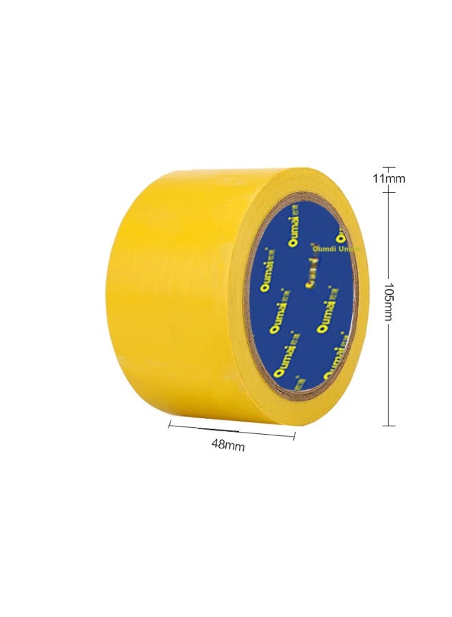 Oumai Black And Yellow Warning Tape Pvc Zebra Line Isolation Warning Sticker For Warehouse Workshop Floor 5S Positioning Marking Tape Black And Yellow 48Mm*18M 1 Roll - Image 4