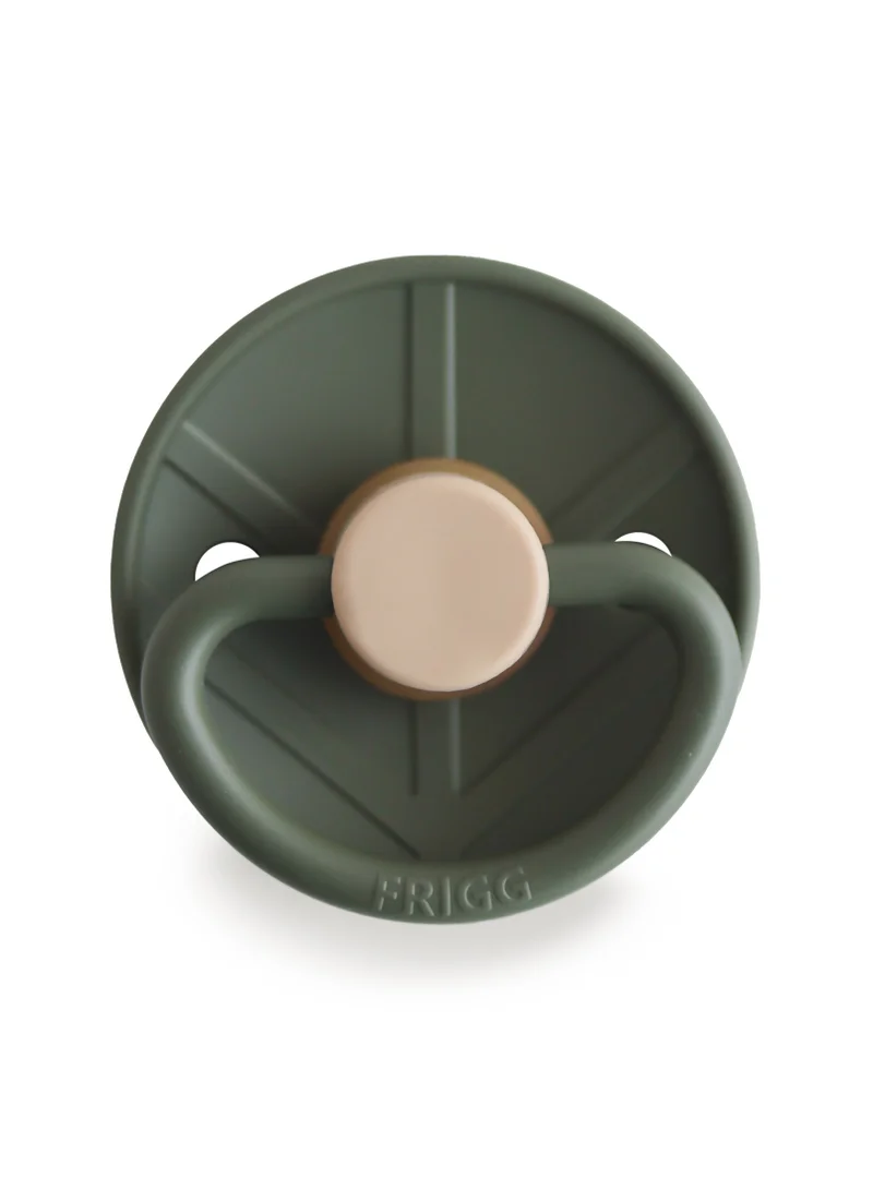 FRIGG Little Viking Latex Baby Pacifier 0-6M 1-Pack Ragnar Olive - Size 1