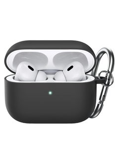 wexon Protective Shockproof Silicone Case Cover for Apple AirPods pro (1/2 Generation)  Black  - Image 1