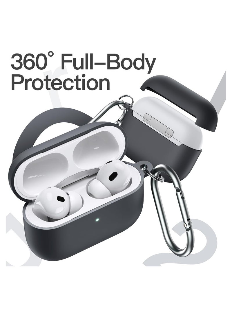 wexon Protective Shockproof Silicone Case Cover for Apple AirPods pro (1/2 Generation)  Black  - Image 3