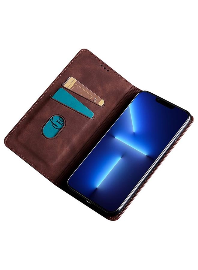 زبون جراب لهاتف Infinix Note 40 Pro 4G جراب هاتف جلدي مغناطيسي بملمس الجلد - Image 3