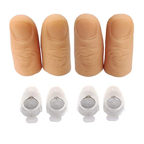 VANTIYAUS Finger Lamp (2 Packs/4PCS) Thumbs Lamp, Magic Lamp up Finger Magic Trick, Fake Finger, Prank Toy Tool for Halloween - Image 1