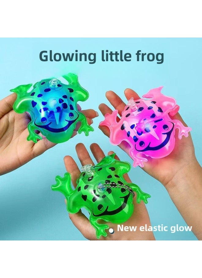 null - Net Red Frog Balloon Inflatable Frog Net Red Luminous Frog Hui Inflatable Toy Mini Small Frog Manufacturers-Color:Large Swimming Frog ] - Image 1