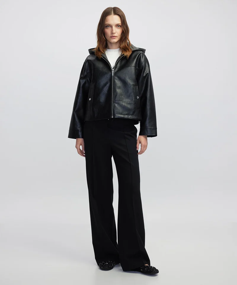 Ipekyol Mixed Media Color-Block Coat