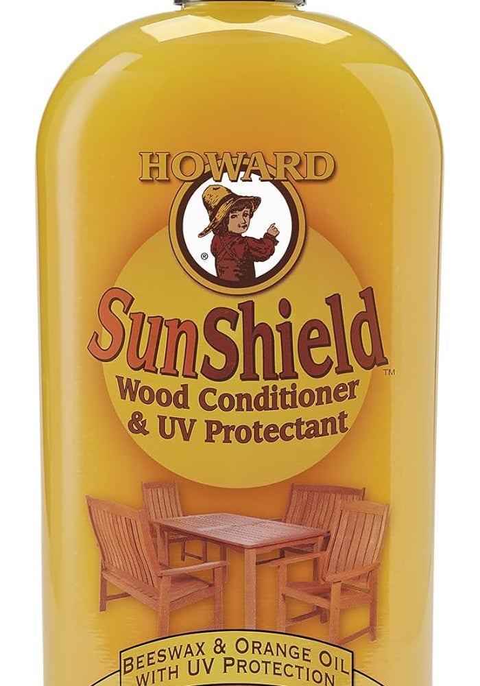 Howard SunShield Wood Conditioner & UV Protectant - 16 Fl Oz (473ml) for Outdoor Wooden Furniture - Image 1