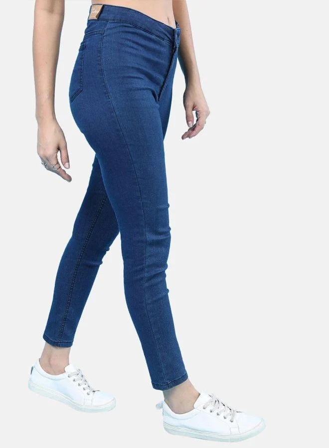 Freehand  Women Super Skinny Solid High-Rise Denim Jeggings for Women | Best Price UAE